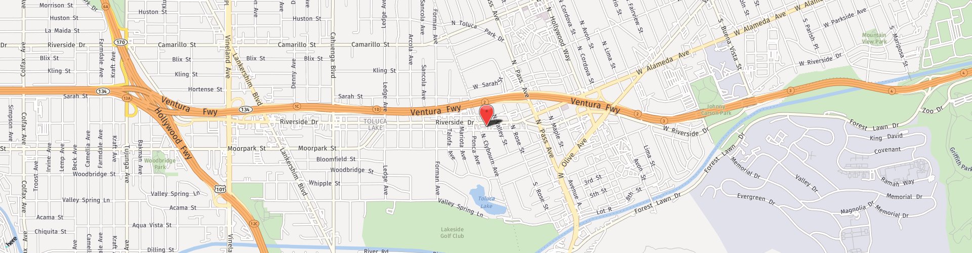Location Map: 4444 W Riverside Dr. Burbank, CA 91505